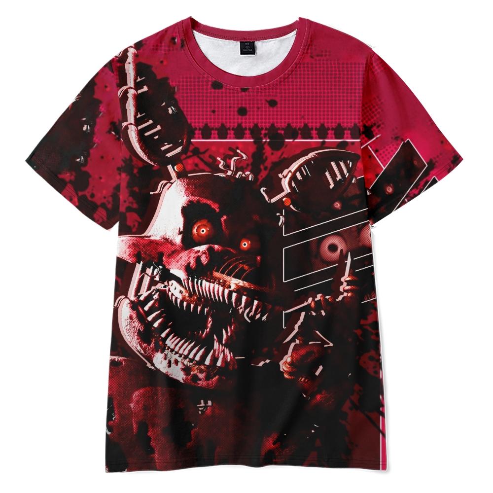 Модные футболки Five Nights At Freddy's для женщин и мужчин, летняя одежда, для фитнеса, с круглым вырезом, мужская футболка, оверсайз мужские футболки, топы