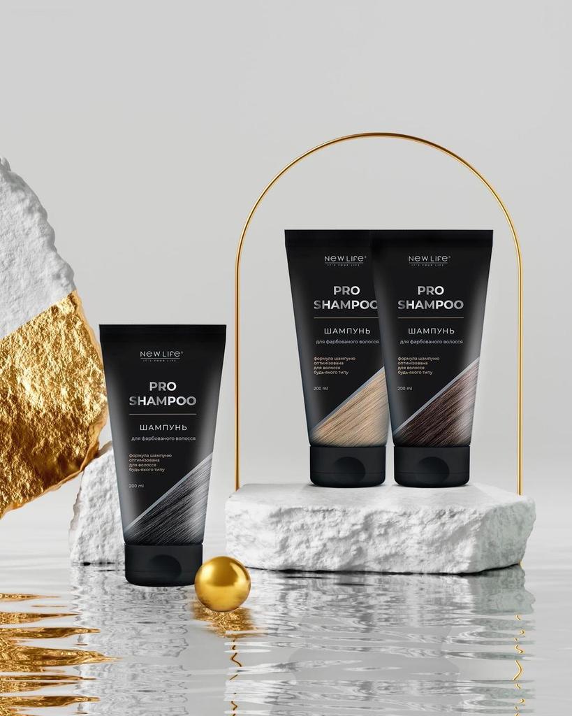 Шампунь Для Окрашенных Волос Блонд, Брюнет, Шатен New Life
