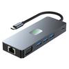 11 in 1 TYPE-C to RJ45 Gigabit USB3.2 HDMI DP+SD/TF 3.5mm Audio VGA PD100W PC