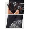 Irregular Half Length Skirt for Women Spring/Summer Collection Medium Length Style Lace Splicing Black Hip Wrapping Skirt