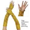 Vintage Cosplay Mittens Shining Dancing Gloves Fashion Club Handwear  Nightclub Stage