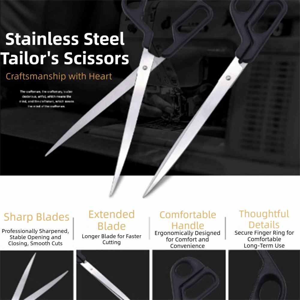 DIY Clothing Extended Shear Tailor Scissors Stainless Steel Barbecue Scissors Home Use