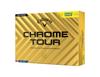 Мяч для гольфа Callaway CHROME TOUR YLW 24 TRIPLE TRACK 1 дюжина (12 шт.) 4-х компонентная конструкция Triple Track желтый