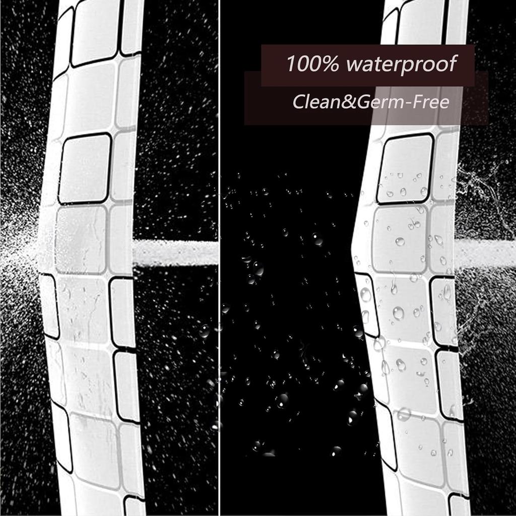 Вкладыш для душевой шторы PEVA Квадратный вкладыш для душа Пластиковые Водонепроницаемые Душевые шторы с отверстиями Современная Занавеска-перегородка для ванной