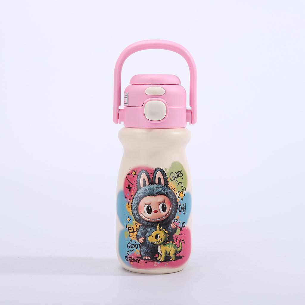 316 Stainless Steel Thermos Cup Cute Cartoon Student Cup Large Capacity Double Drink Children's Water Cup