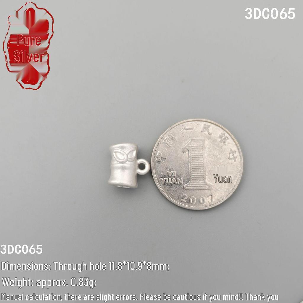 Sterling Silver Bamboo Spacer Beads for DIY Bracelets