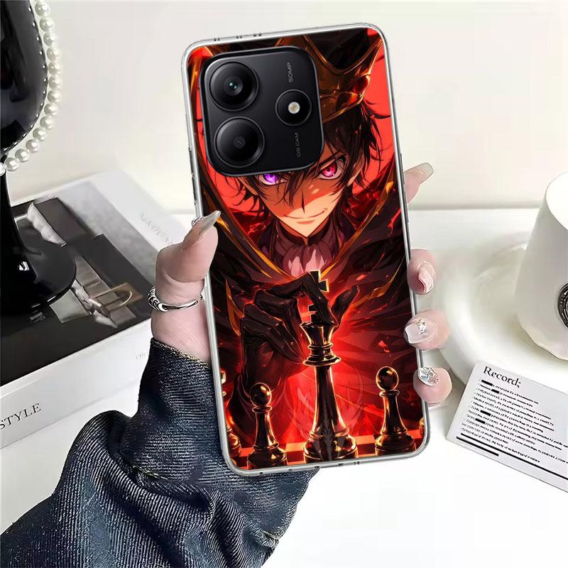 Мягкий чехол для телефона Code Geass для Xiaomi Redmi Note 15 14 14S 13 12 Pro Plus 12S 11 11S 11E 10 10S 11T 5G Fundas Coque Redmi