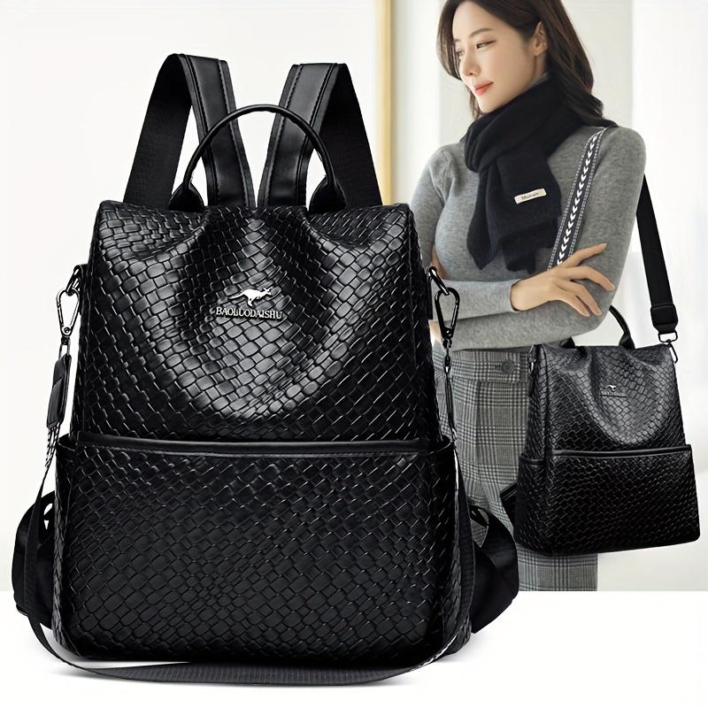 1 шт. Модный рюкзак, большая вместимость, универсальная дорожная сумка с защитой от кражи, повседневный стиль, синтетическая кожа, для мам среднего возраста