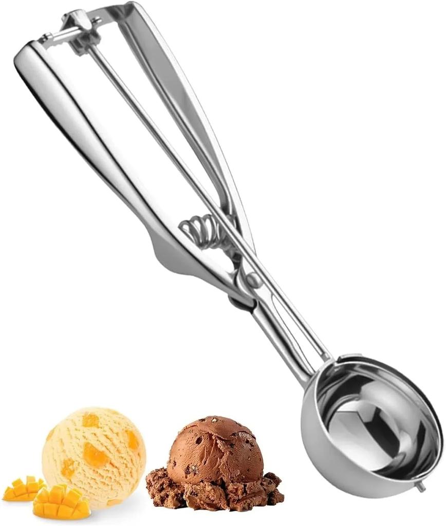 Multi-style Ice Cream Scoops Stainless Steel Dual-Purpose Fruit Watermelon Spoon Ball Scoop Kitchen Accessories Ice Cream Tools