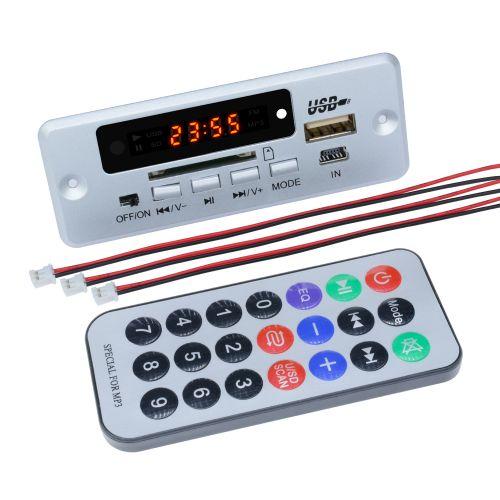 Модуль декодера MP3 Bluetooth 5V с усилителем 2*3 Вт, с радио FM, слотом SD, USB, аудиомодуль MP3 /WMA / WAV / FLAC / APE