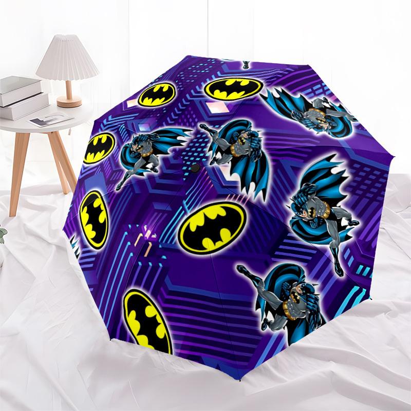 1pc Batman Automatic Opening/Closing Folding Umbrella with 8 Ribs, Portable Sunshade Umbrella Birthday and Holidays gifts yy250105087