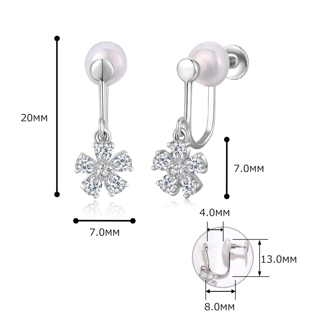 Бесплатная птица Серьги с цветущей вишней для женщин Популярные серьги с подвесками из вишневого металла Гипоаллергенные серебряные серьги 925 пробы с цирконием на день рождения и годовщину Ballantine