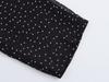 Spring 2025 Women's European & American Style Polka Dot Waist-Hugging Long Sleeve Dress