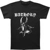 Мужская футболка Bathory с козлом Черная