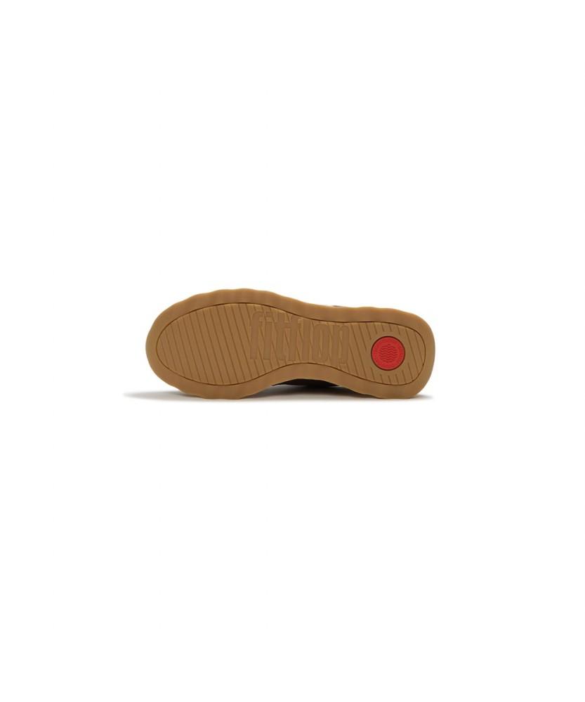 Женские кроссовки Fitflop Retro-Q Ff из ткани/замши - Шоколадно-коричневый/Парижский бежевый (Ft61K2N16D)