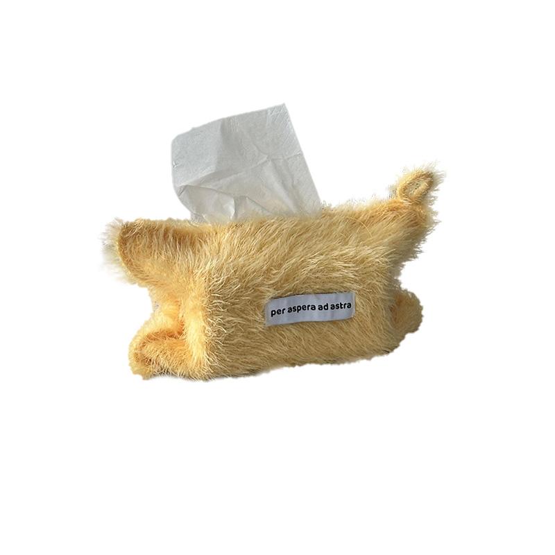 1 шт. Коробки для салфеток Хранение Плюшевая нить Скандинавский стиль Высокое качество Однотонный держатель Туалетная бумага Тканевый пакет