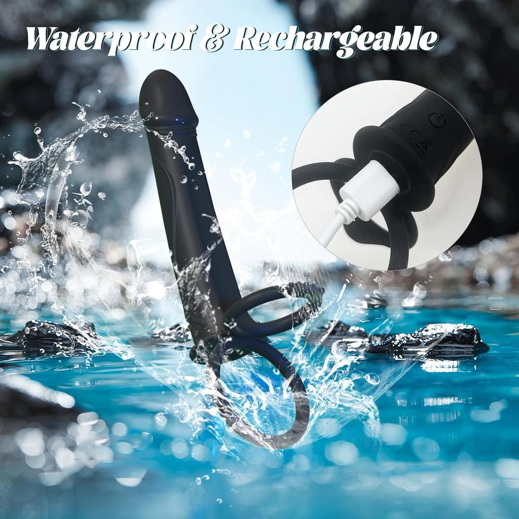 Double Penetration Silicone Sex Toys Dildo Vibrator Strap On Penis Butt Plug G Spot Prostate Massager Man Adult for Couples 18+