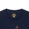 Polo Ralph Lauren SS23 Polo Print Повседневная футболка с круглым вырезом и коротким рукавом Мужская футболка Темно-синяя 710858959-002