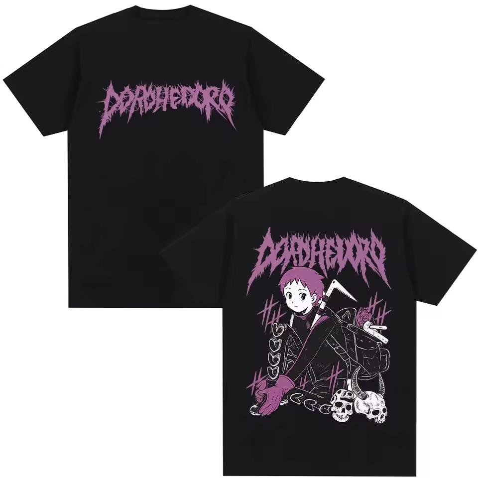 Japanese Anime Dorohedoro T-shirt Ebisu Noi Nikaido Kaiman Manga Graphic T-shirts Men Women Cotton Harajuku Casual Short Sleeve