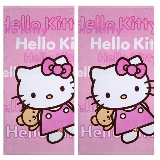Hello Kitty Towel Panni Hello Kitty Gibbon Bath Towel 350g, a Popular Character In Korea