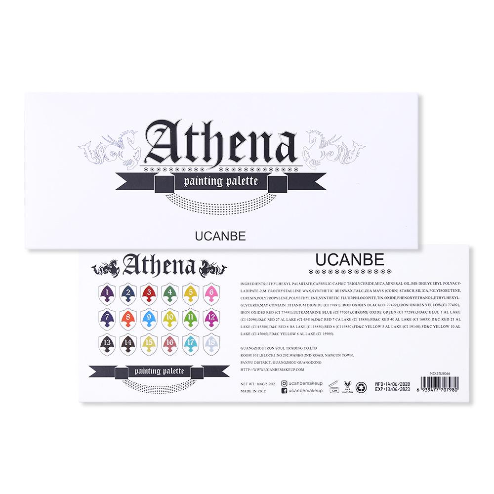 Палитра масляных красок для лица Athena Halloween, 20 цветов
