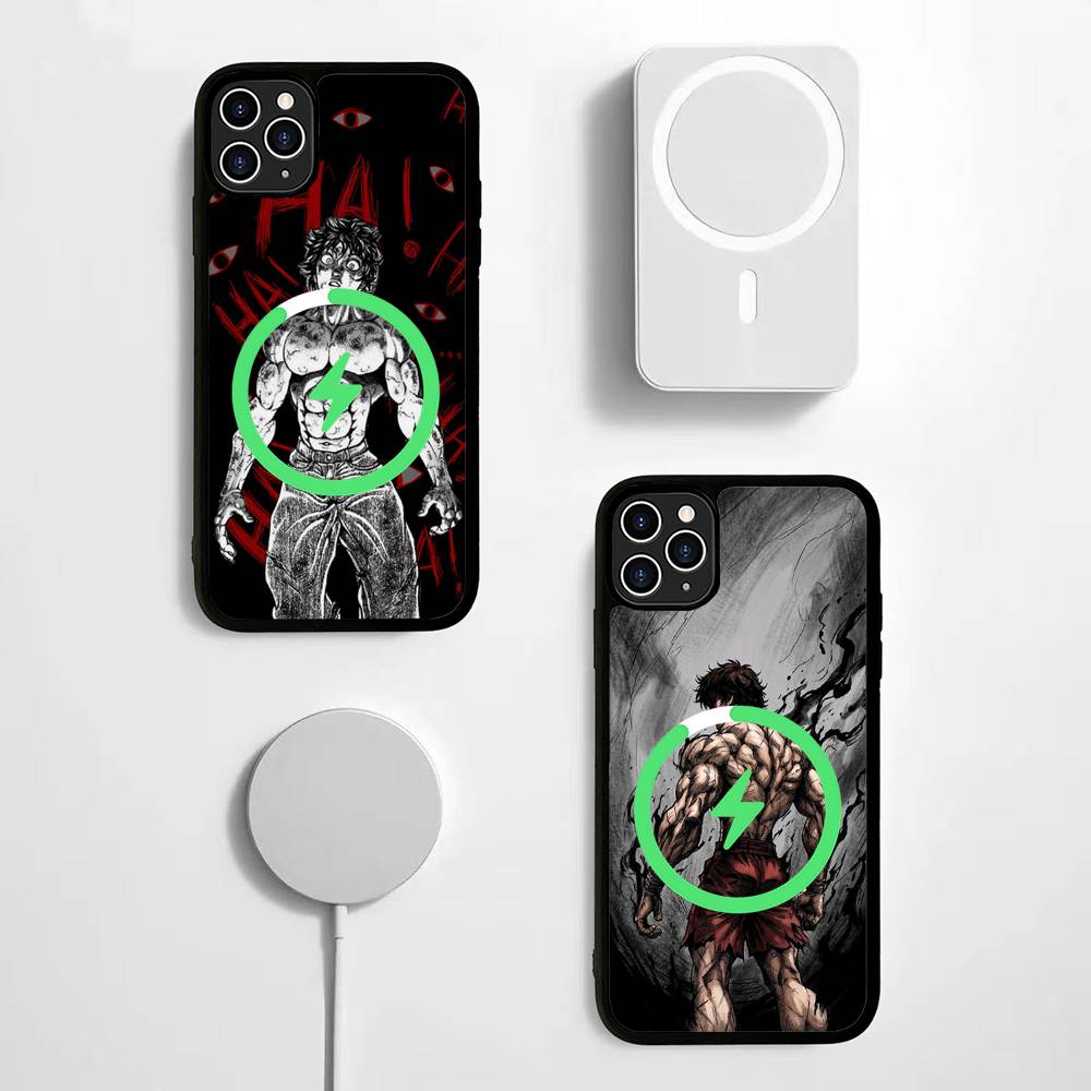 Cool B-Baki HanmaS Phone Case For iPhone 13 14 15 11 12 16 17 Pro Max Plus For Magsafe Magnetic Shell