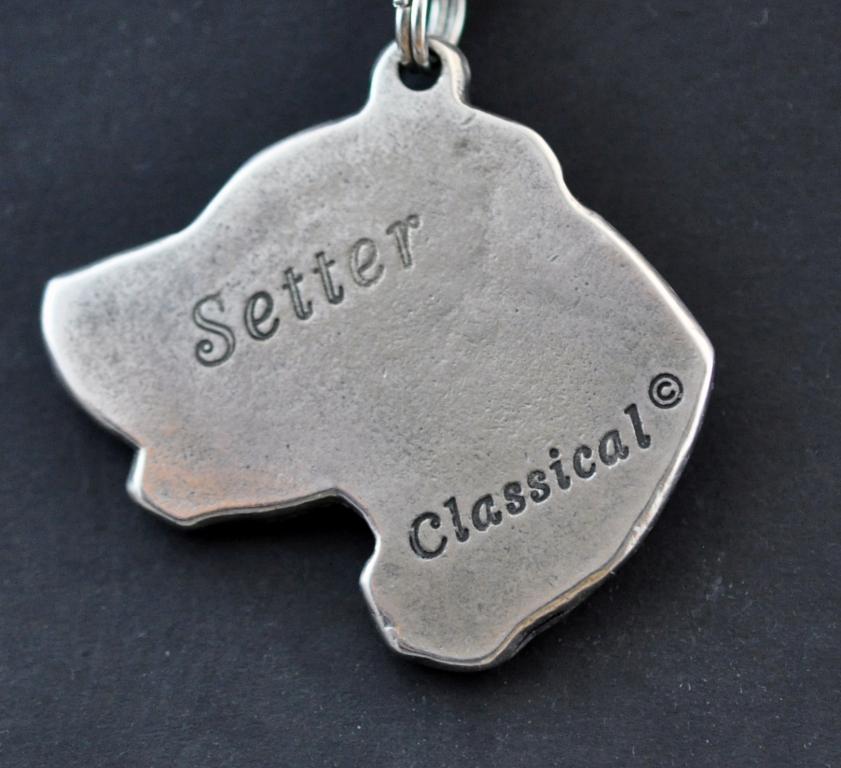 English setter, Lawerack, Laverack – Necklace with dog, silver-plated pendant for dog fan | Art-Dog