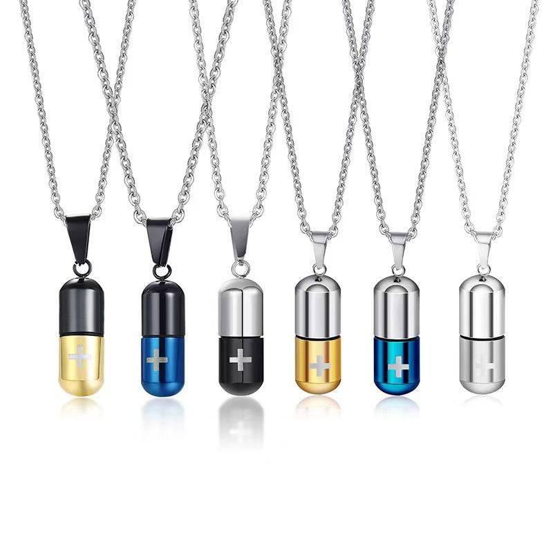 Healing Tie Can Be Opened, Capsule Pill Necklace Ins Hipster Street, Pendant, Accessories 2026
