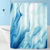 25Style Luxury Abstract Marbling Shower Curtains Geometric Stripes Drapes For Bathroom Accessories Set Bathtub Curtain With Hooks Waterproof