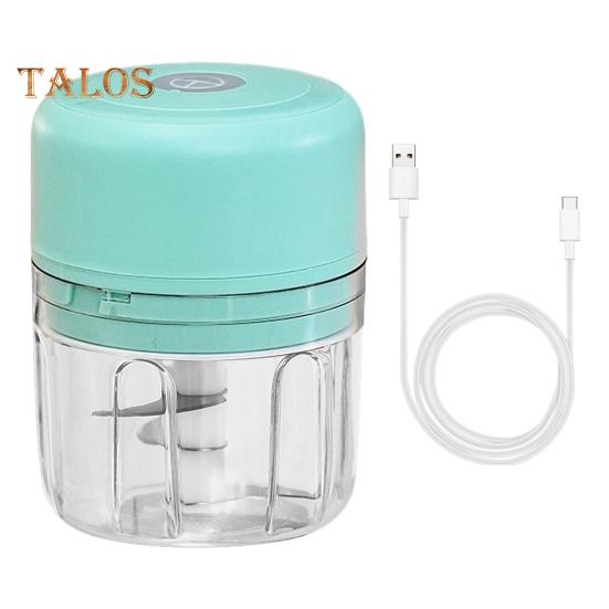 Электрический измельчитель чеснока 250 мл USB перезаряжаемый мини-овощерезка с магнитным замком безопасности чеснокодавилка для небольших кухонь автофургонов путешествий кемпинга