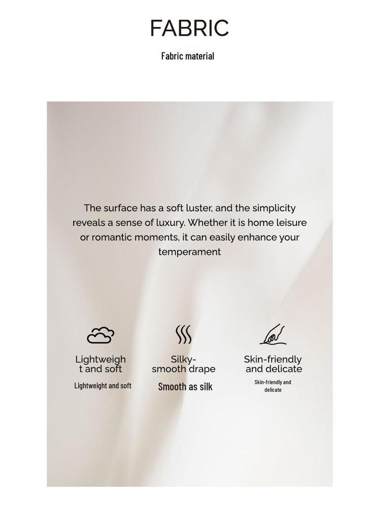 Яотин Европейский Большой Размер Атласное Кружево Шифон Майка Ночная Сорочка SQ7005