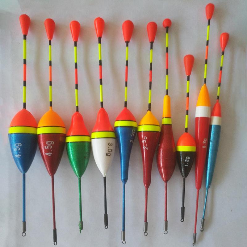 1/10 шт. Набор поплавков для рыбалки Буй Поплавок Светящийся поплавок Разные размеры и цвета Поплавок-буй Для рыболовных снастей