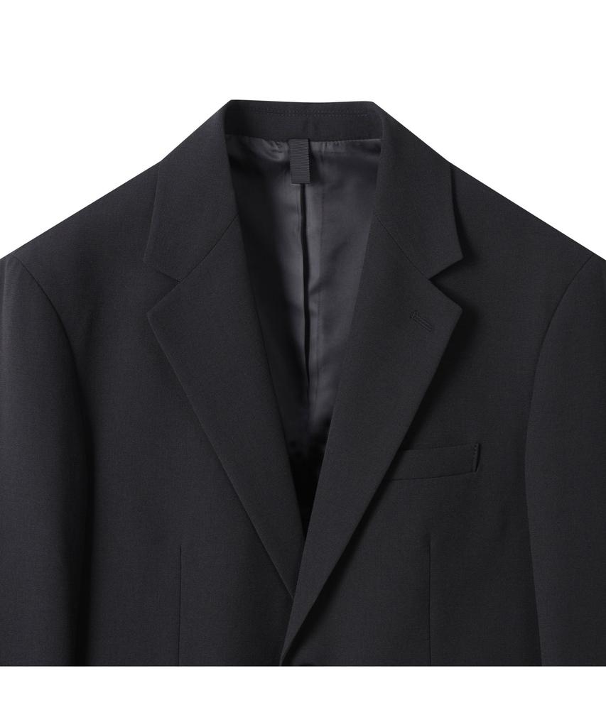 Customellow Black Slim Fit Summer Setup Jacket C9Jam25401Bkx