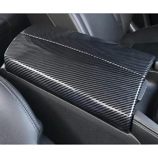 Carbon fiber Car Central Storage Box Cover Trim For Nissan Rogue -2025
