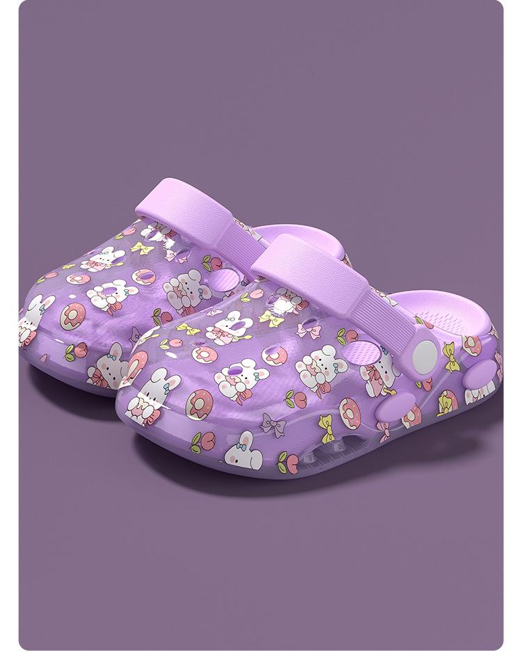 Летние детские сандалии Баотоу 2026: Дырявые туфли для мальчиков и девочек для пляжа