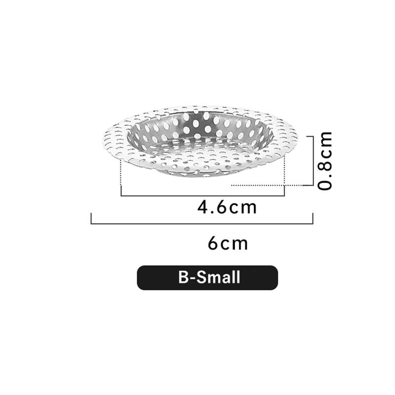 Фильтр-сифон для кухонной металлической мойки, сетчатый фильтр из нержавеющей стали, слив для пищевого шлака, слив для душа в ванной, улавливатель волос