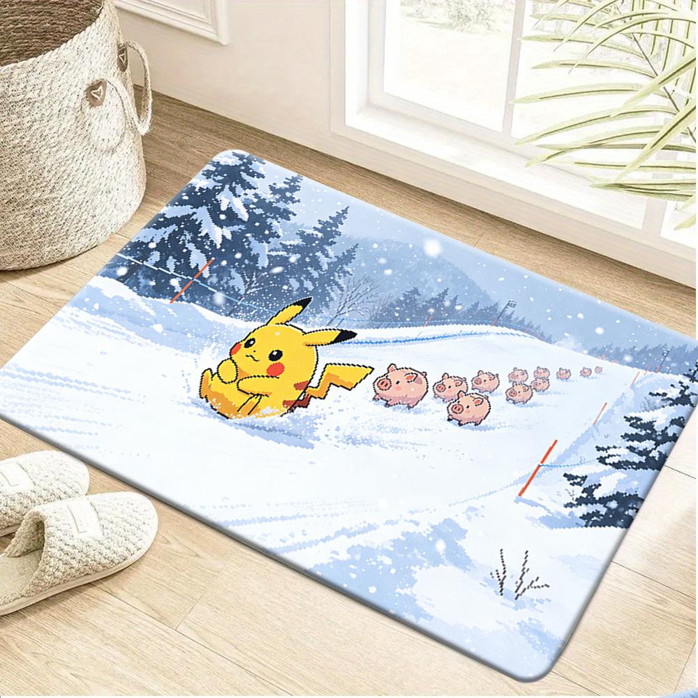 Misty Giant Registeel Legendary Pokemon Print Soft Non-Slip Absorbent Indoor Home Entryway Bathroom Floor Doormat Rug