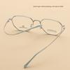 Ultra-light Polygonal Decorative Eyeweae Men Retro Fashion Pure Titanium Optical Prescription Glasses Frame Women
