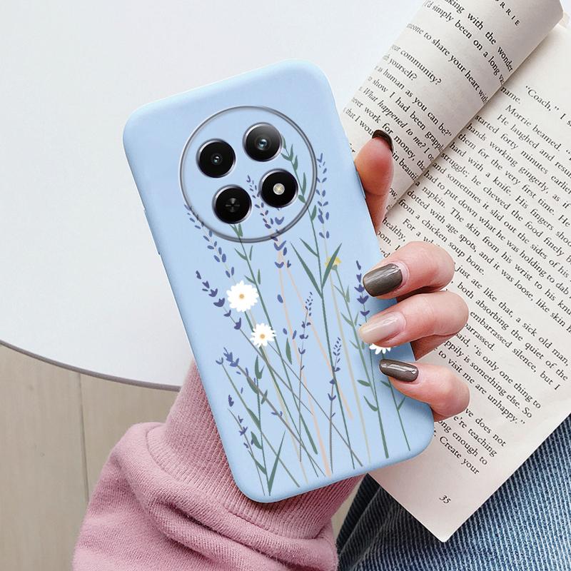 Case For Redmi 14C 4G 14R 5G A4 Note 14 Pro Poco C67 Cute Heart Flower Back Cover Soft Silicone Matte Protective Fundas Cartoon