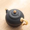 Black Ceramic Gold-Decorated Teapot Creative Filter Ceramic Kung Fu Tea Set