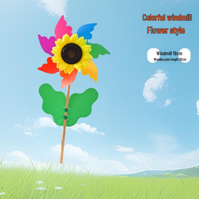 Большая прозрачная вращающаяся ветряная мельница из ПВХ - своими руками для детей, украшение на открытом воздухе