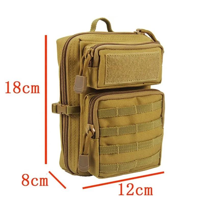 Многофункциональная сумка Molle Hip Waist EDC Bag Большая вместимость Кошелек Держатель для телефона Сумки Кемпинг Походы Охота Поясная сумка