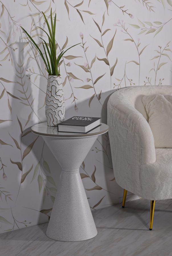 Table White Double Cm Ø 44,5X63