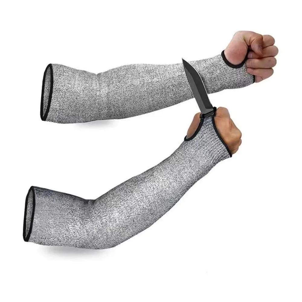 Thumb Hole 5 HPPE Cut-resistant Arm Sleeve Bite Proof Anti Abrasion Safety Protecter Arm Sleeve 15/20/25/30/35/40/45cm