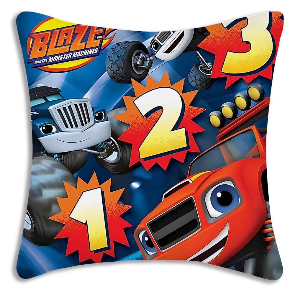 Чехлы на подушки 'Вспыш и Чудо-машинки' Мультяшные Декоративные для дивана Домашние Двусторонние Печать Короткий Плюш Милый Чехол для Подушки