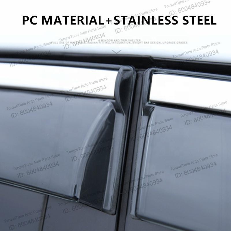 4Pcs Original Fit Side Window Visor for DFSK DONGFENG SOKON GLORY S560, Weatherproof Rain Guard Sun Shield Vent Visor