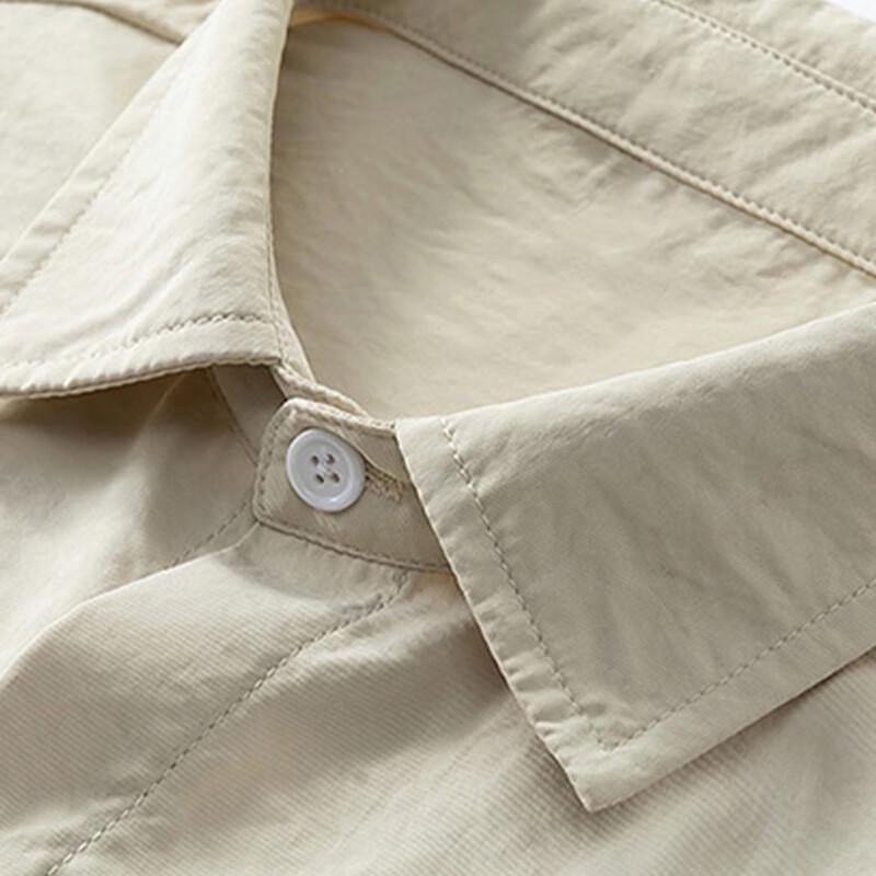 Мужская легкая дышащая повседневная рубашка с коротким рукавом Mao Ren