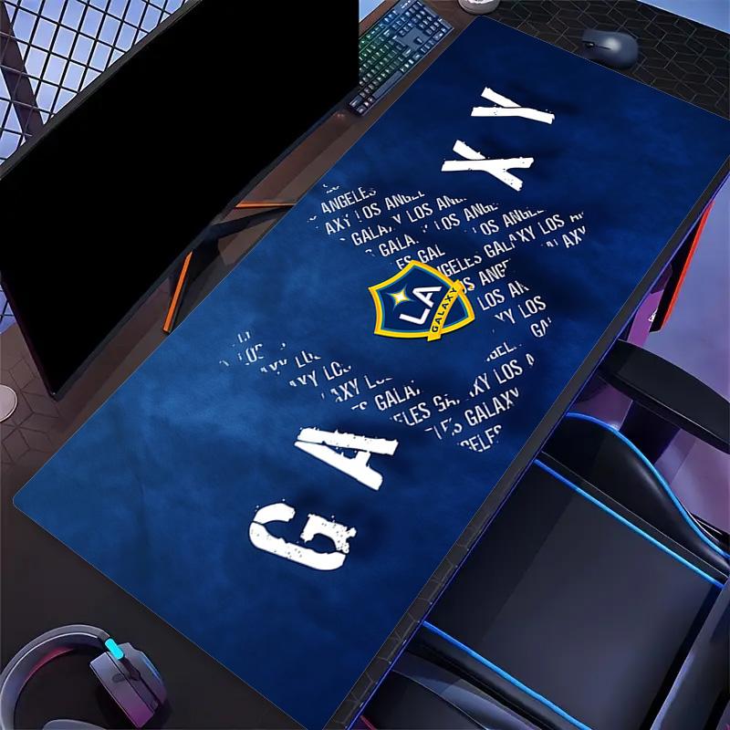 LA Galaxy Print Cushion Non-slip Laptop Tablet Big Mousepad XXL Mat Mini PC Playmat With Lock edge