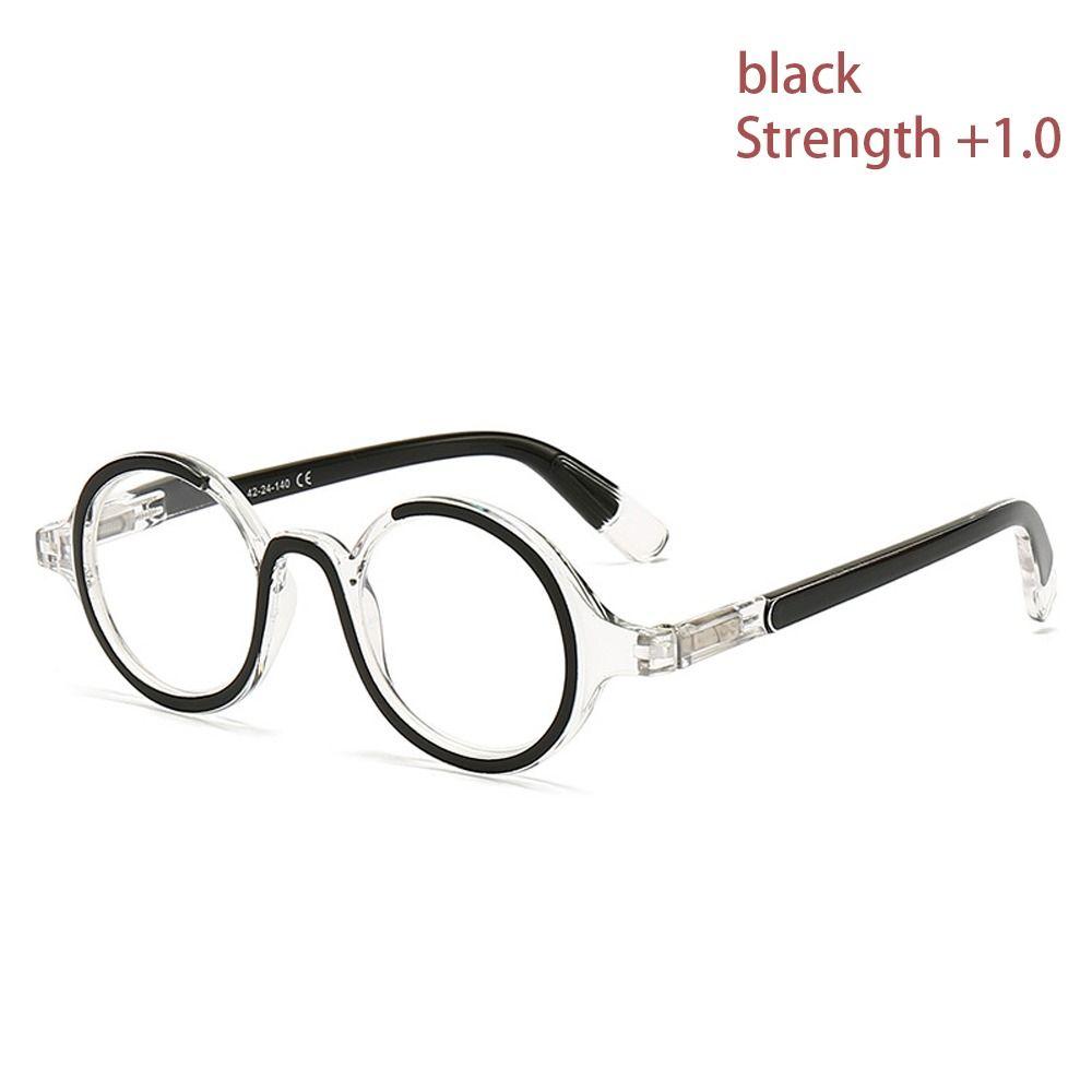 Vision Care Presbyopic Eyeglass Round Frame Anti-Blue Light Glasses  Women Men