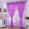 Yousheng Eye-catching Tulle Curtain Double-layer Polyester Flower Printed Sheer Curtain Drape for Living Room